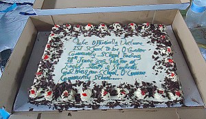 The thank you cake